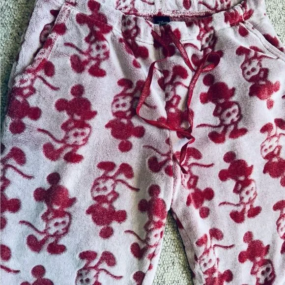 Disney Red and White Pajamas with mickey Design size large - Picture 2 of 7